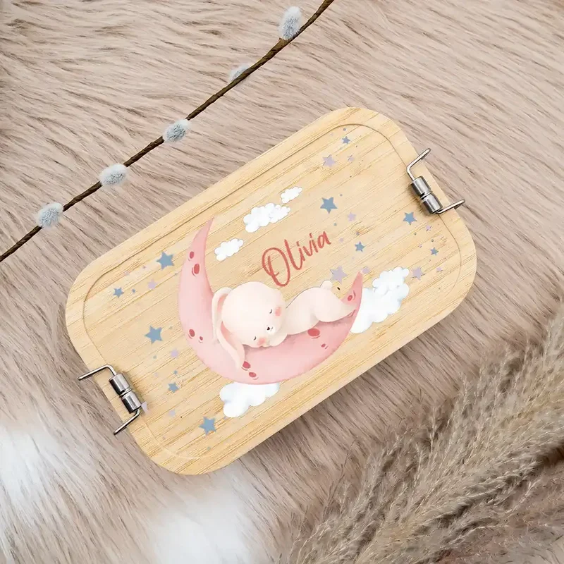 Brotdose Kinder personalisiert Baby Hase