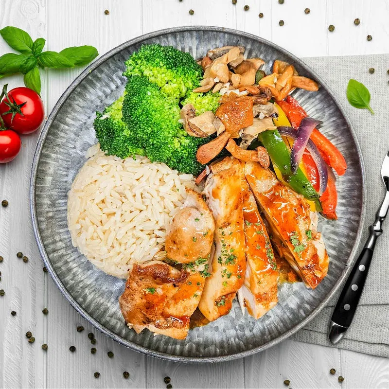 Chicken Teriyaki w/ Brown Rice