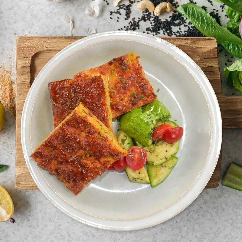 Mediterranean Breakfast Chorizo Casserole W/ Roast Sweet Potato