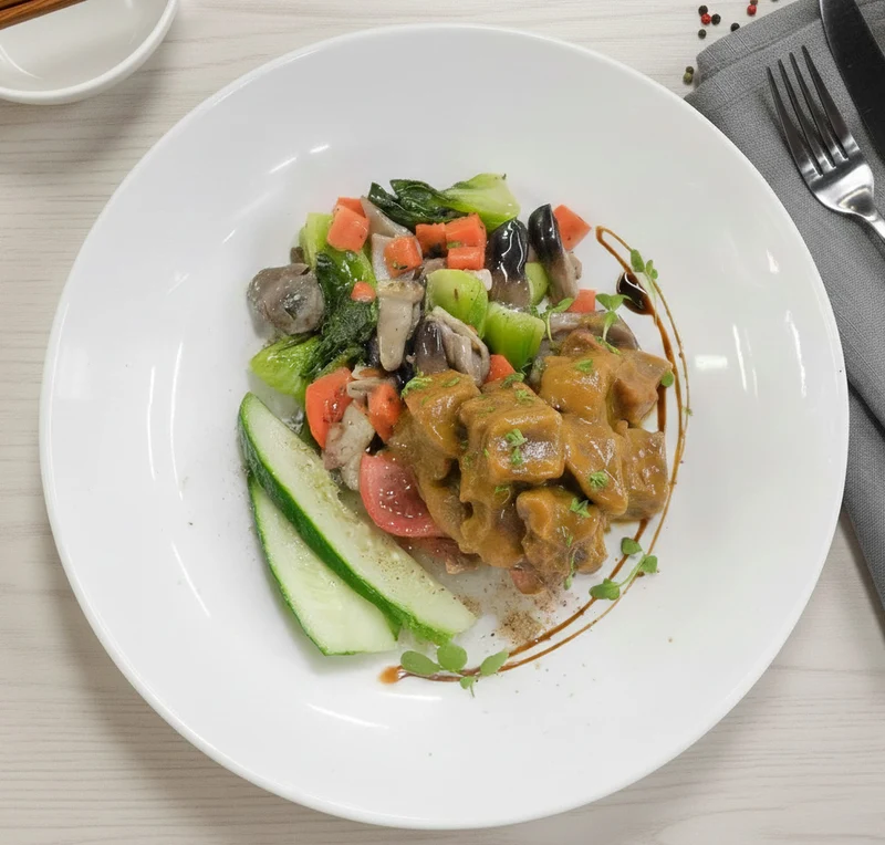 Thai Massaman Beef Curry W/ Seasonal Vegetable