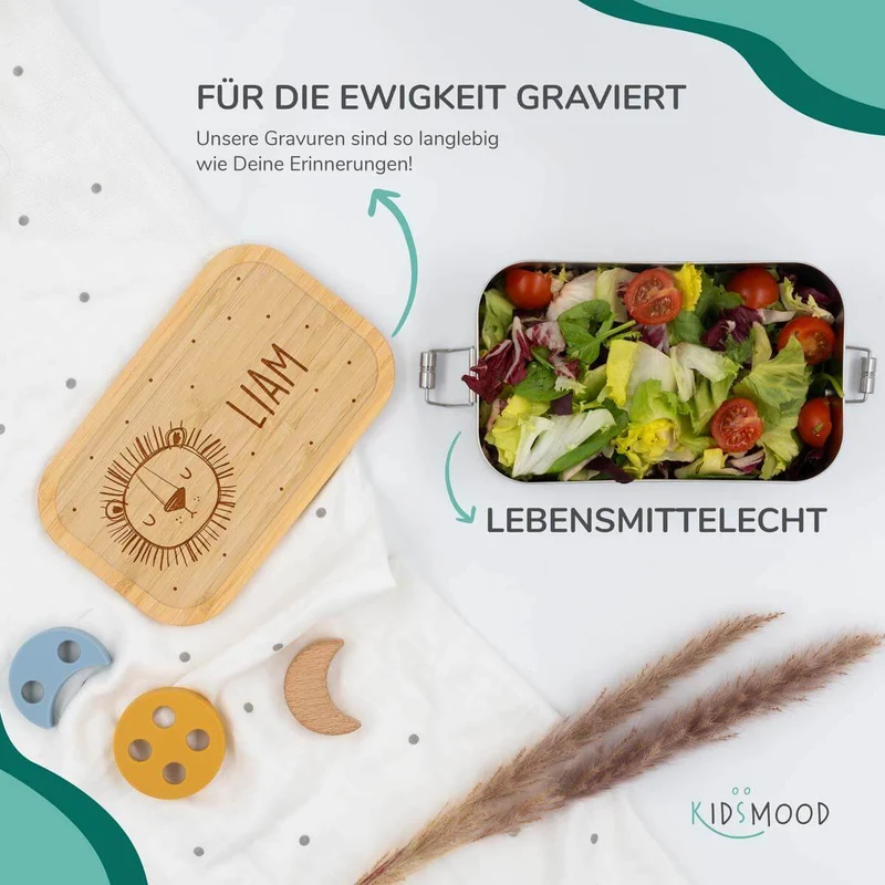 Brotdose personalisiert Löwenkopf