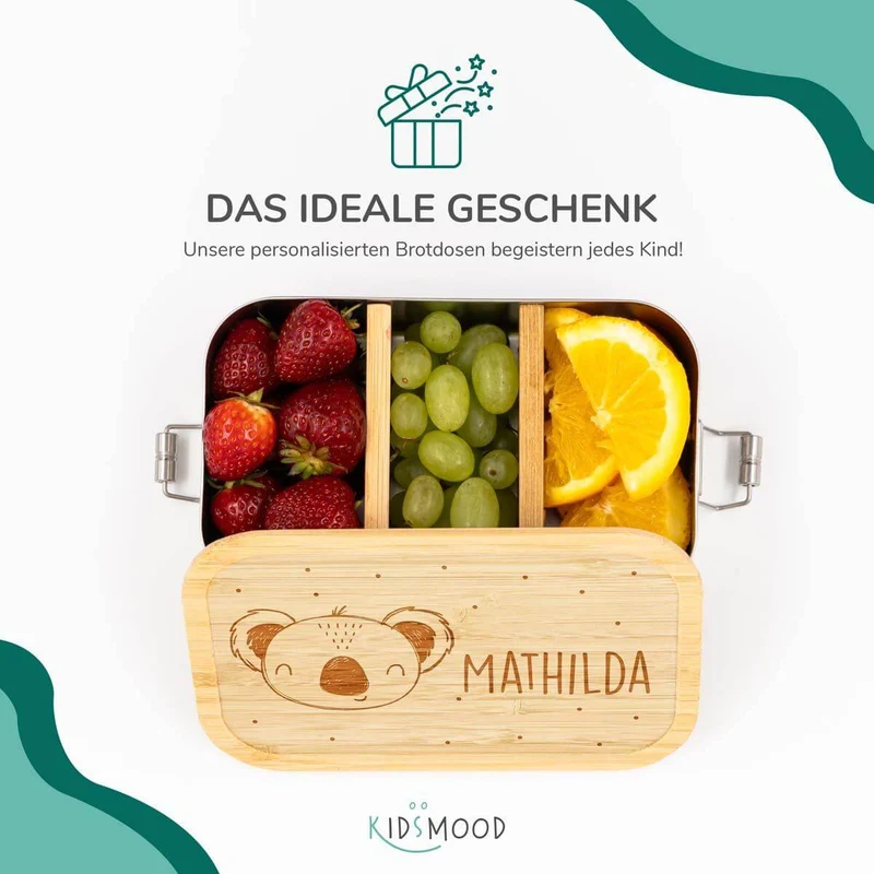 Brotdose personalisiert Koala