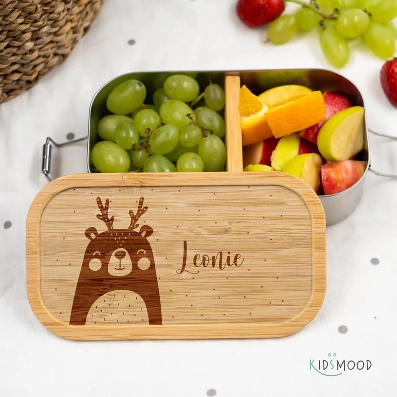 Brotdose personalisiert X-mas Bär