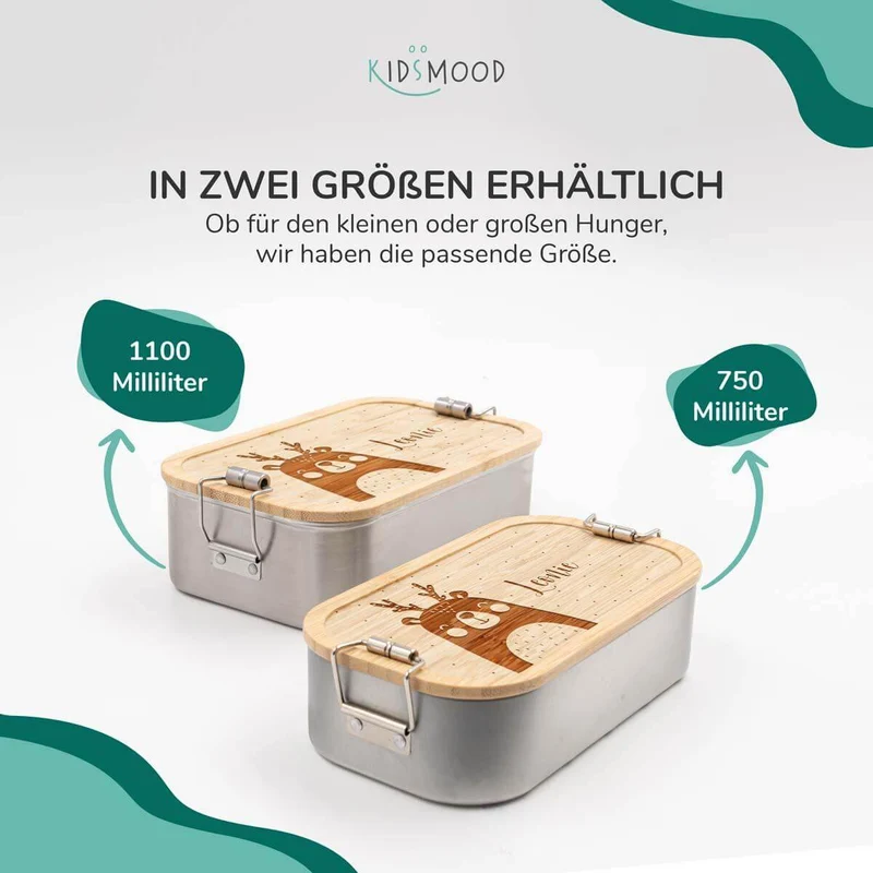 Brotdose personalisiert X-mas Bär