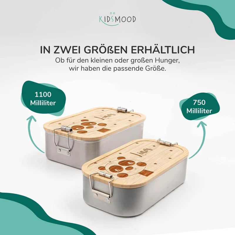 Brotdose personalisiert Panda
