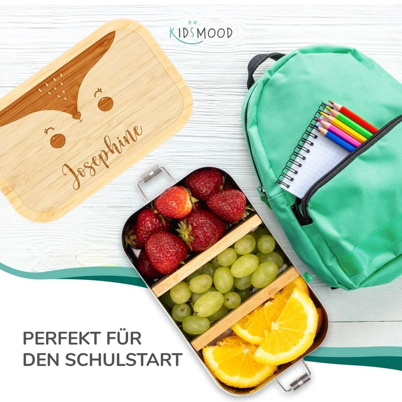 Brotdose personalisiert Fuchsgesicht