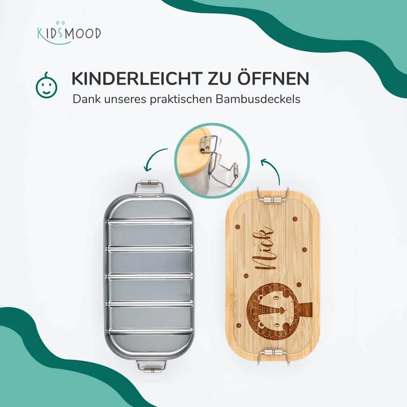 Brotdose personalisiert Löwe