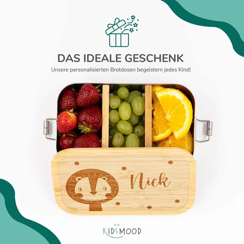 Brotdose personalisiert Löwe