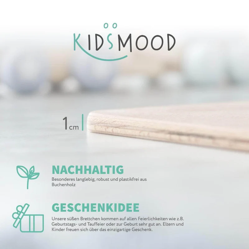 Frühstücksbrettchen Holz ABC