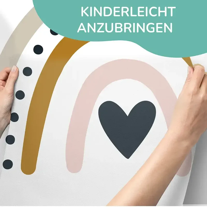 Wandaufkleber rainbow mini dot
