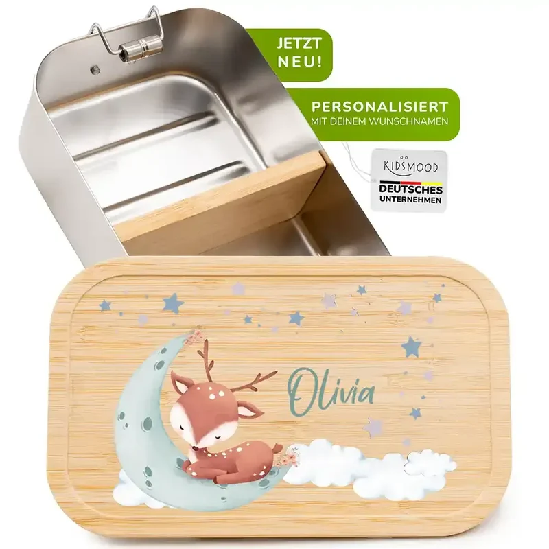 Brotdose Kinder personalisiert Baby Reh