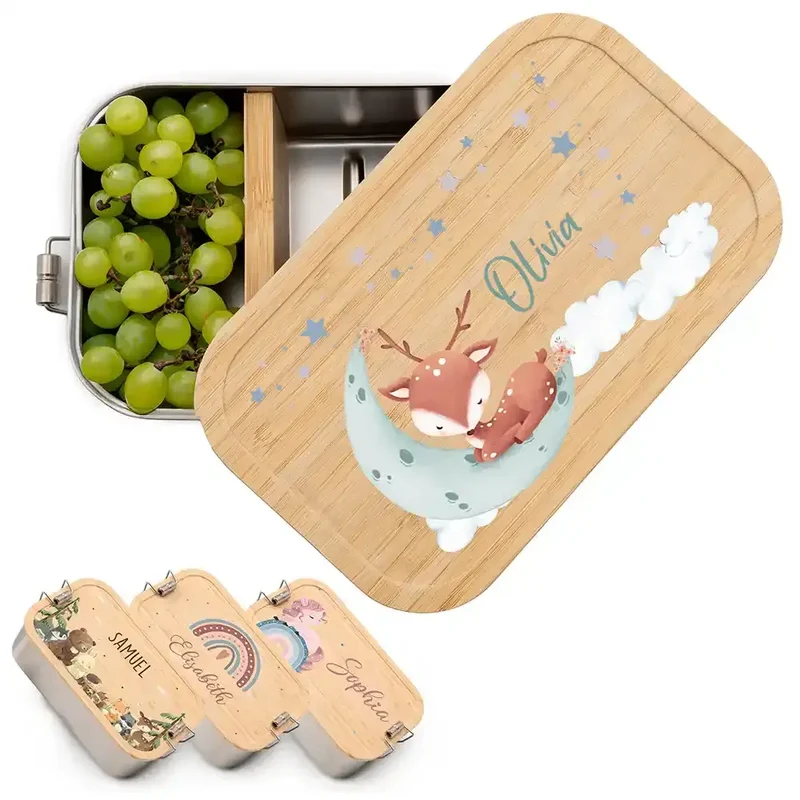 Brotdose Kinder personalisiert Baby Reh