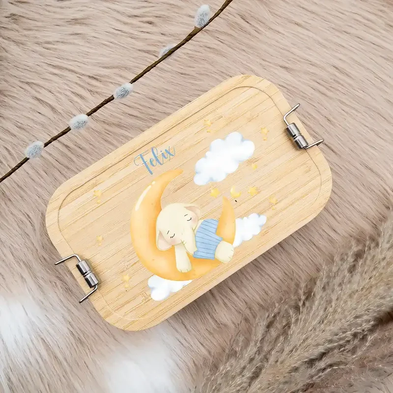 Brotdose Kinder personalisiert - Süßer Elefant