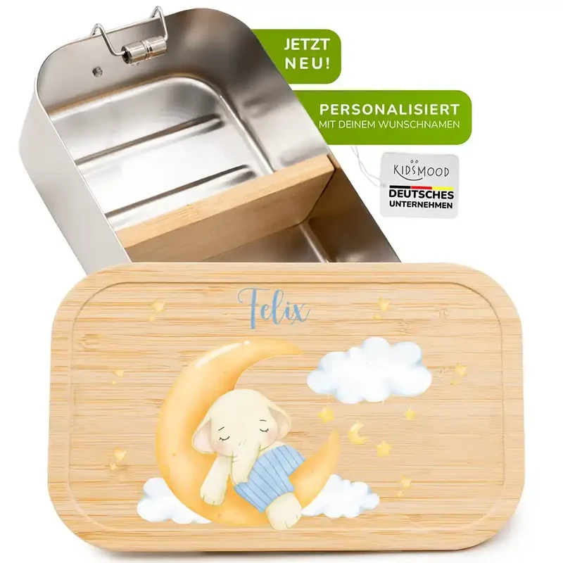 Brotdose Kinder personalisiert - Süßer Elefant