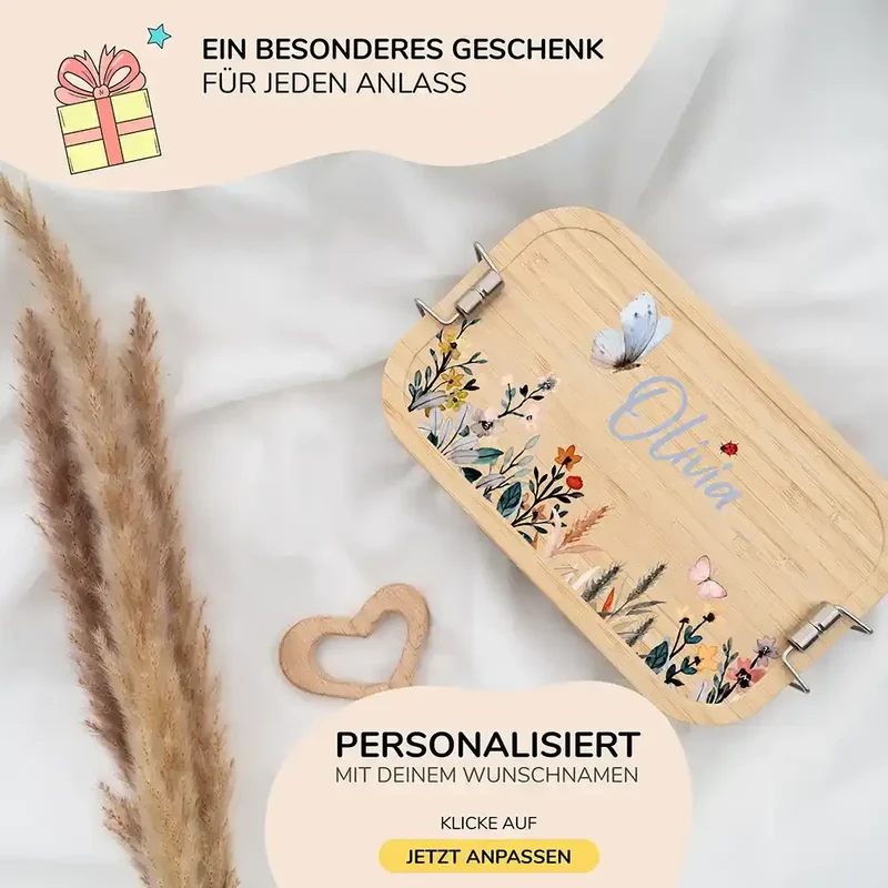 Brotdose Kinder personalisiert - Flora