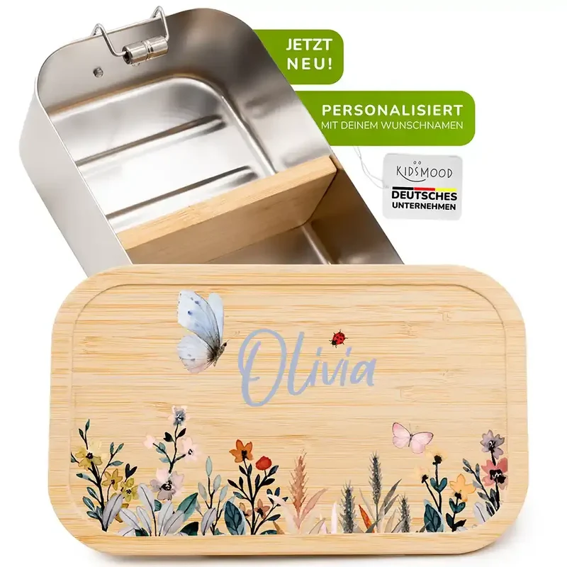 Brotdose Kinder personalisiert - Flora