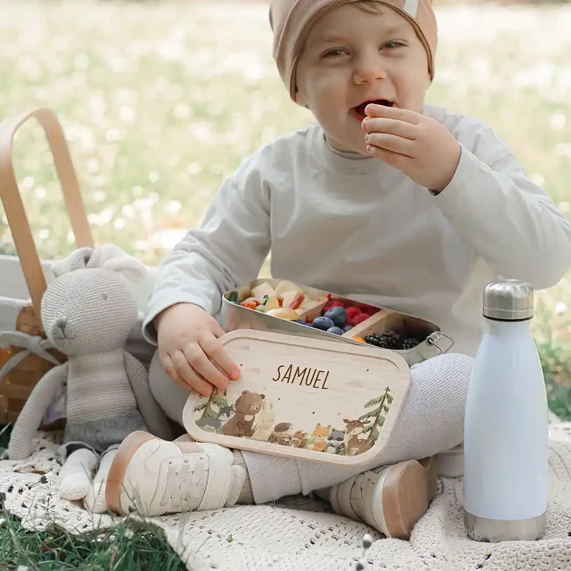 Brotdose Kinder personalisiert - Waldtiere
