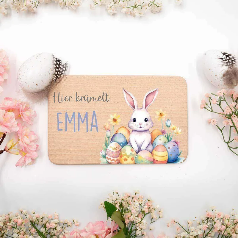 Frühstücksbrettchen Holz personalisiert