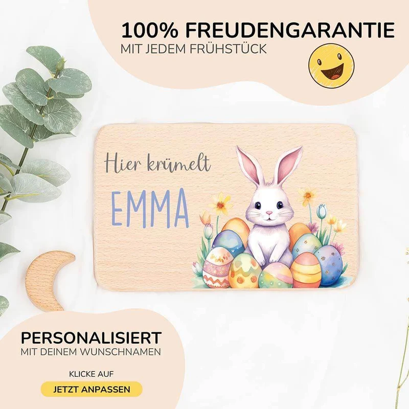 Frühstücksbrettchen Holz personalisiert