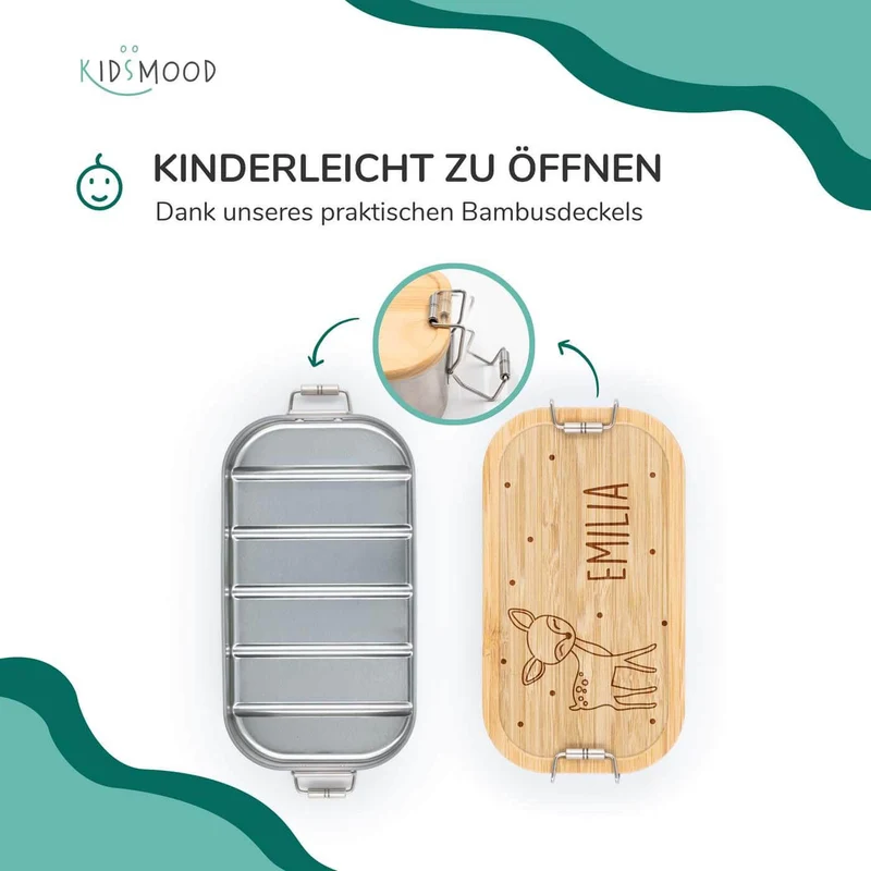 Brotdose Kinder personalisiert - Reh