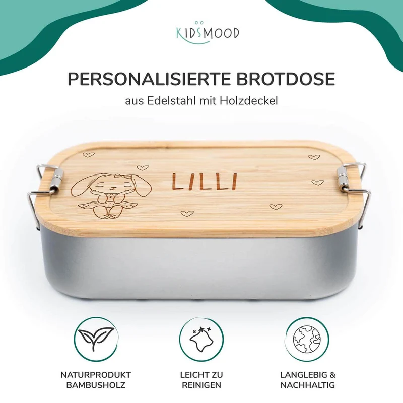 Brotdose personalisiert Häschen