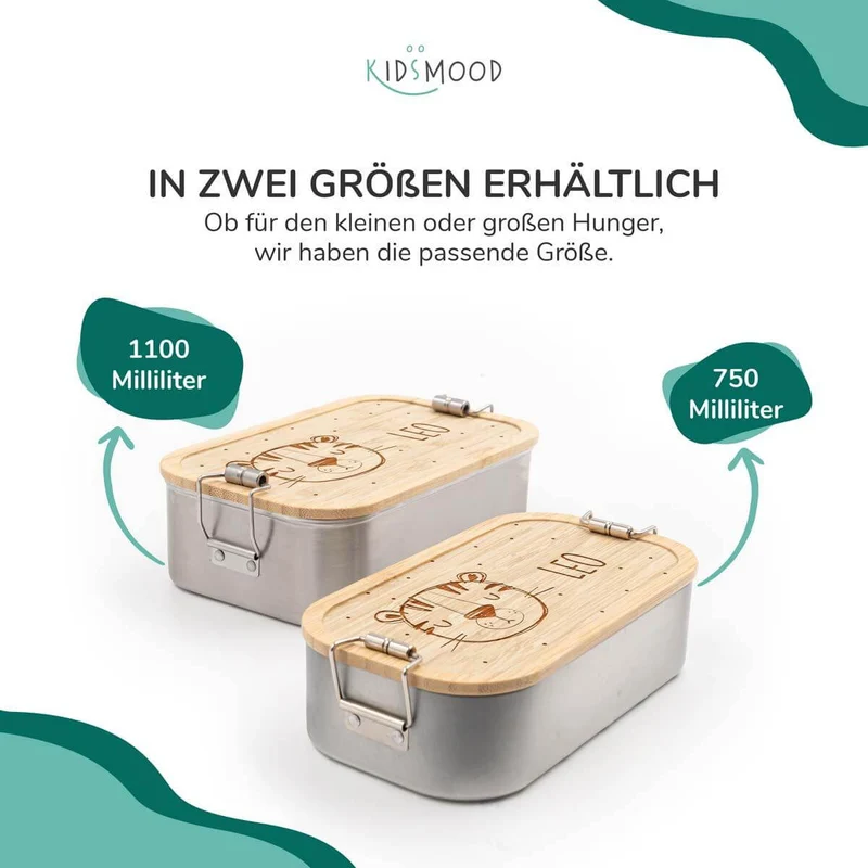 Brotdose personalisiert Tiger