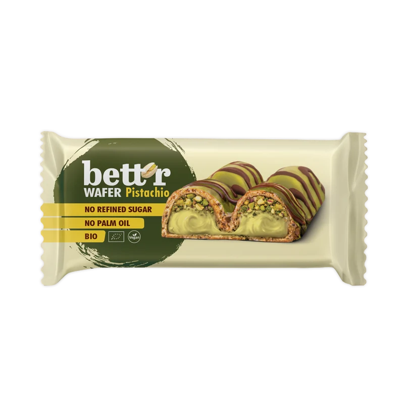 Bio Wafer bar with Pistachio Cream, Bett'r