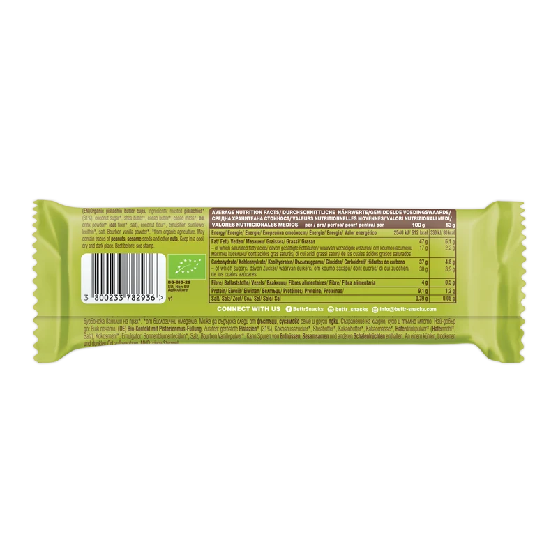 BIO Nut Butter Cups with Pistachio Cream