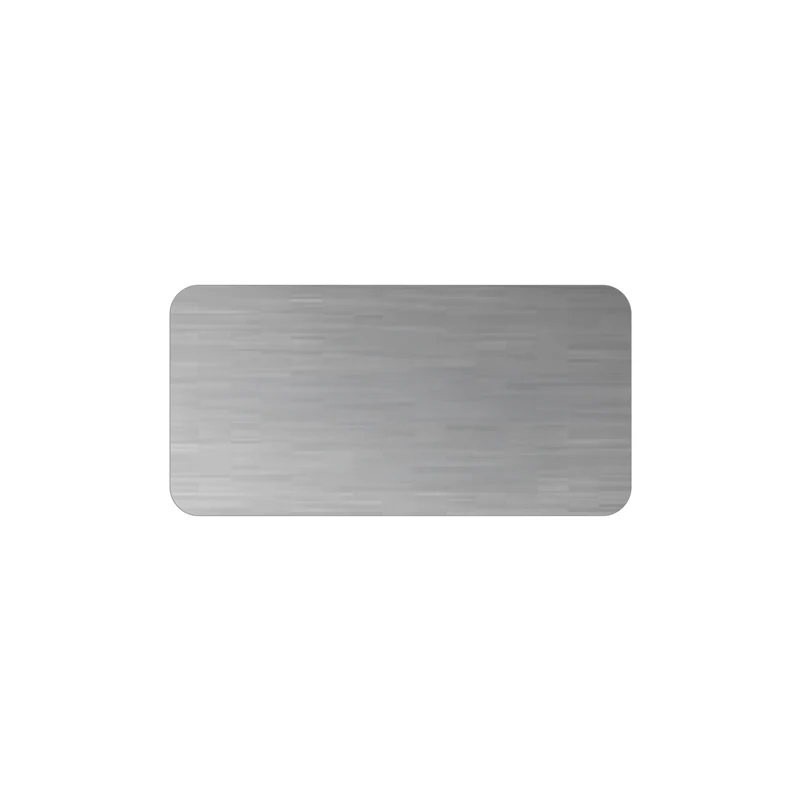 Edelstahl Türschild Werbeschild mit individueller Gravur 100 × 50 mm