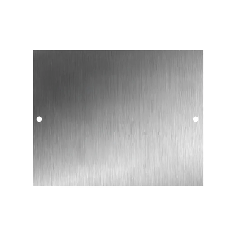Edelstahl Türschild Werbeschild mit individueller Gravur 100 x 125 mm