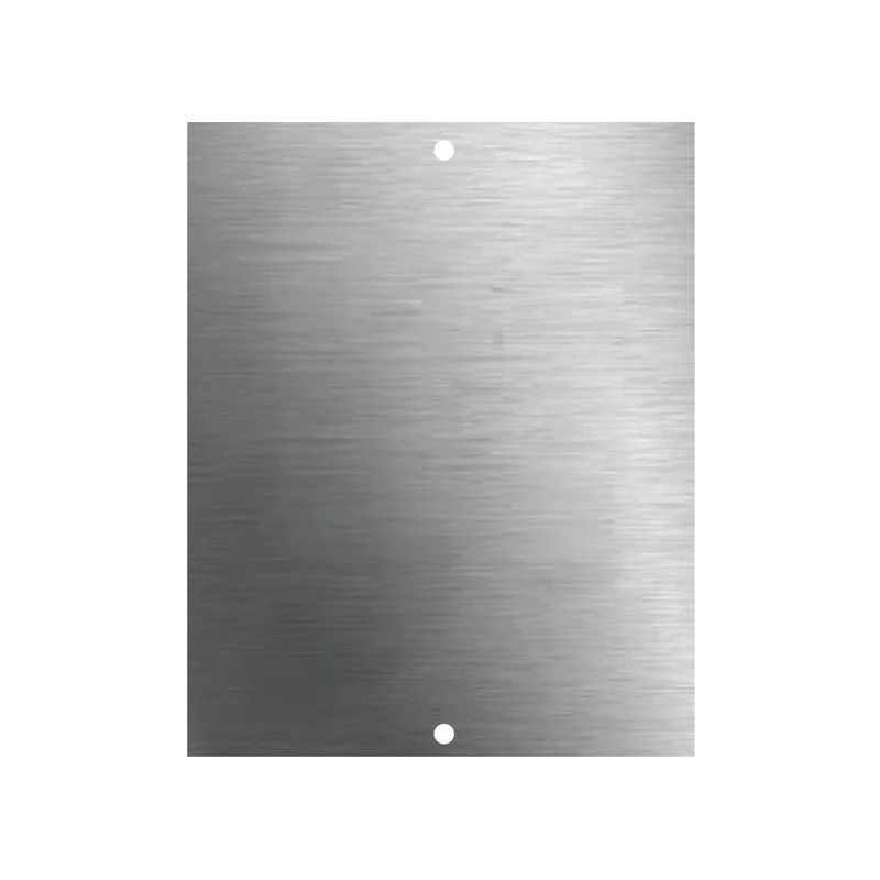 Edelstahl Türschild Werbeschild mit individueller Gravur 100 x 125 mm
