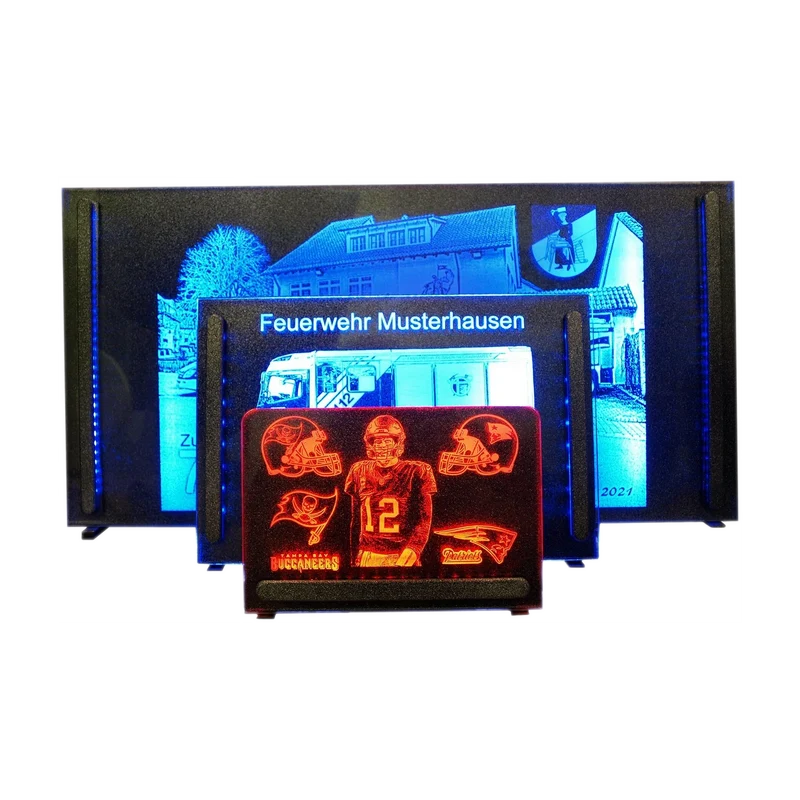 Acrylbild Gravur individuell LED-Beleuchtung verschiedene Größen