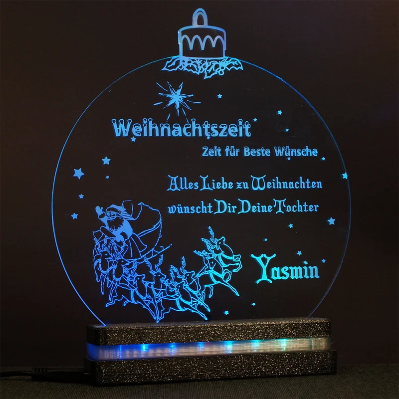 Acryl LED Weihnachtskugel mit automatischem Farbwechselprogramm