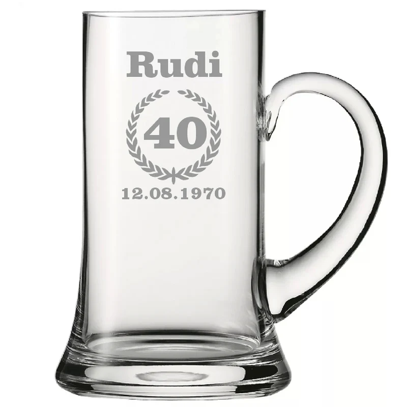 Bierseidel Franziskus 0,5 l mit Gravur