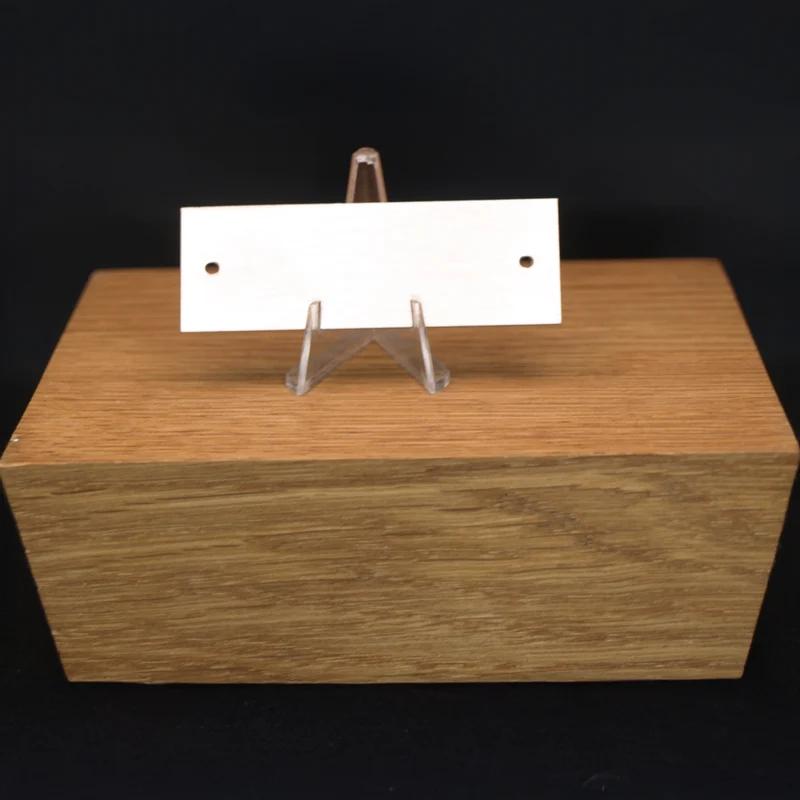 Edelstahl Namensschild Türschild mit individueller Gravur 60 x 20 mm
