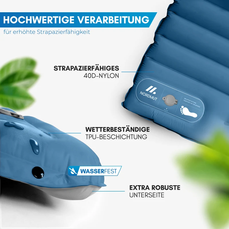 Isomatte mit Fußpumpe für 2 Personen – Vikja