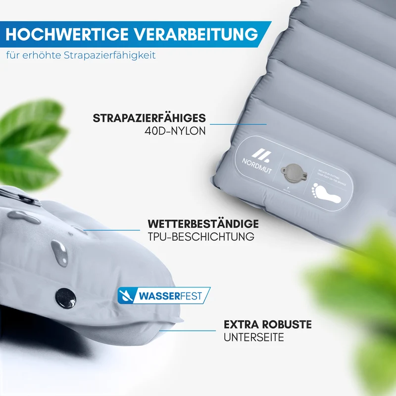 Isomatte mit Fußpumpe für 2 Personen – Vikja