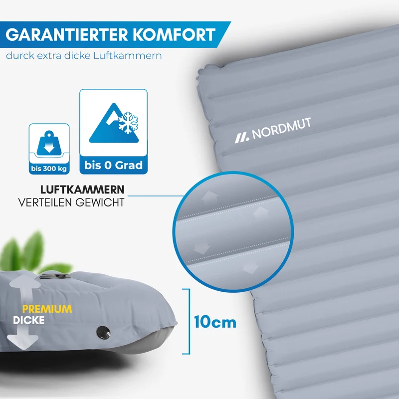 Isomatte mit Fußpumpe für 2 Personen – Vikja
