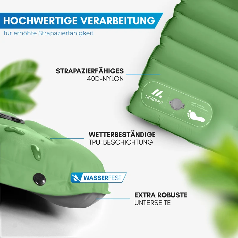 Isomatte mit Fußpumpe für 2 Personen – Vikja