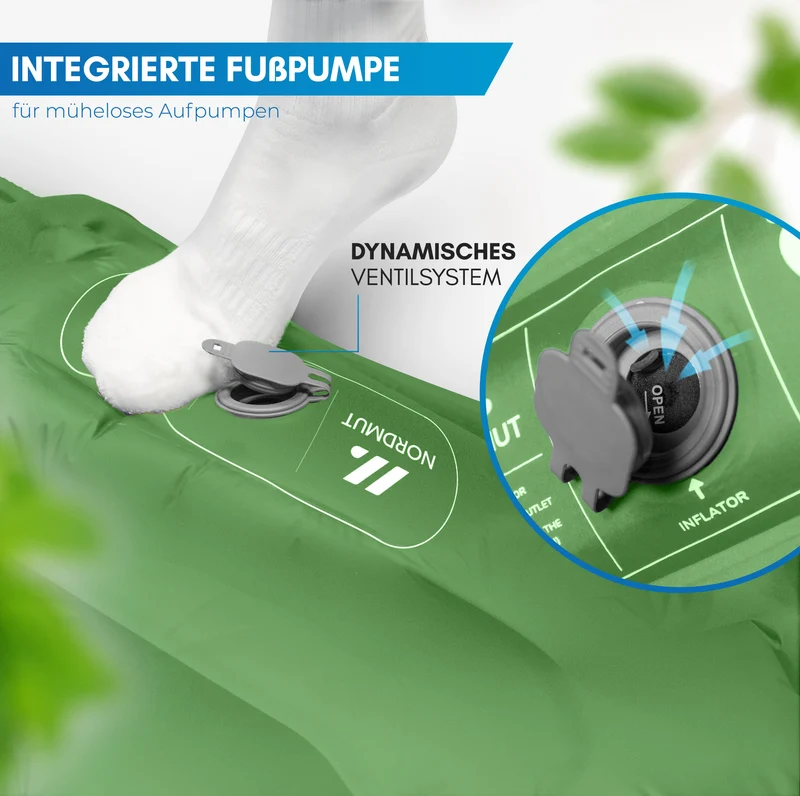 Isomatte mit Fußpumpe für 2 Personen – Vikja