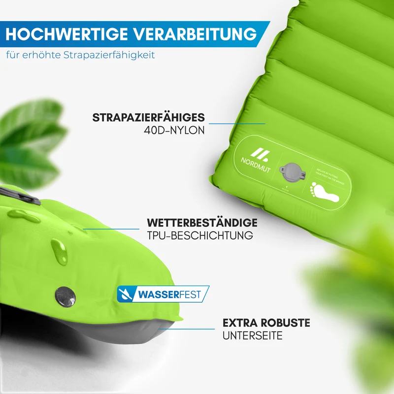 Isomatte mit Fußpumpe für 2 Personen – Vikja