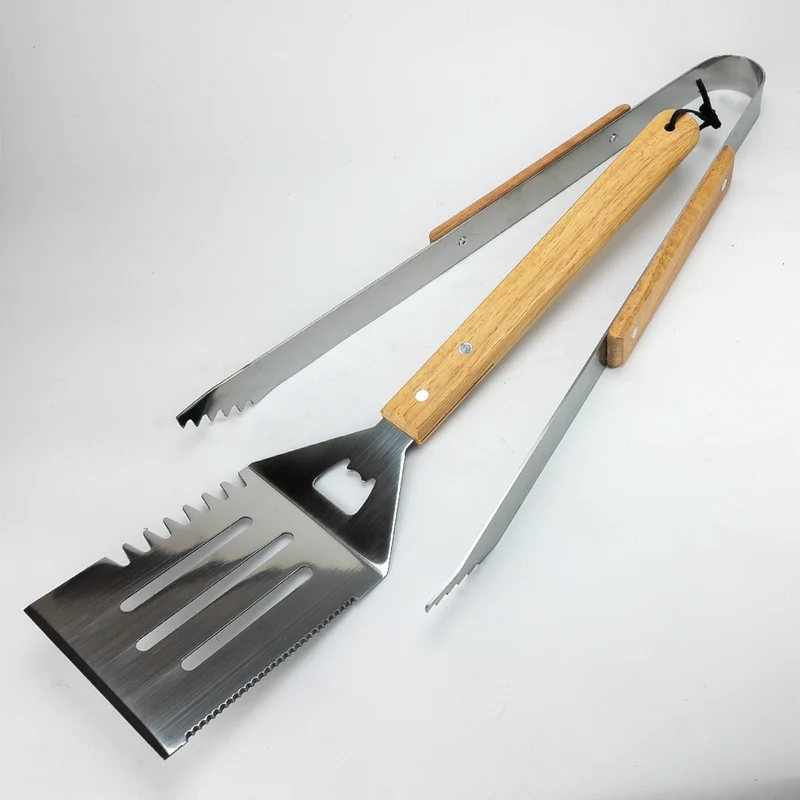 Personalisiertes Grillbesteck • Graviertes Grillset • 5-teilig im Geschenkkoffer aus Echtholz