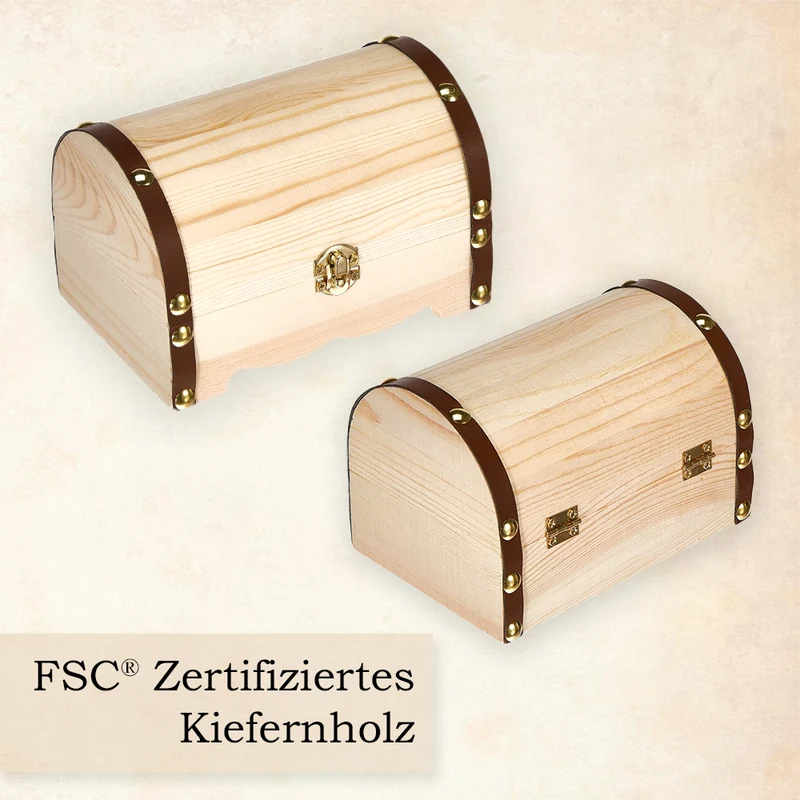 Personalisierte Schatzkiste als Geldgeschenk zur Hochzeit oder zum Geburtstag