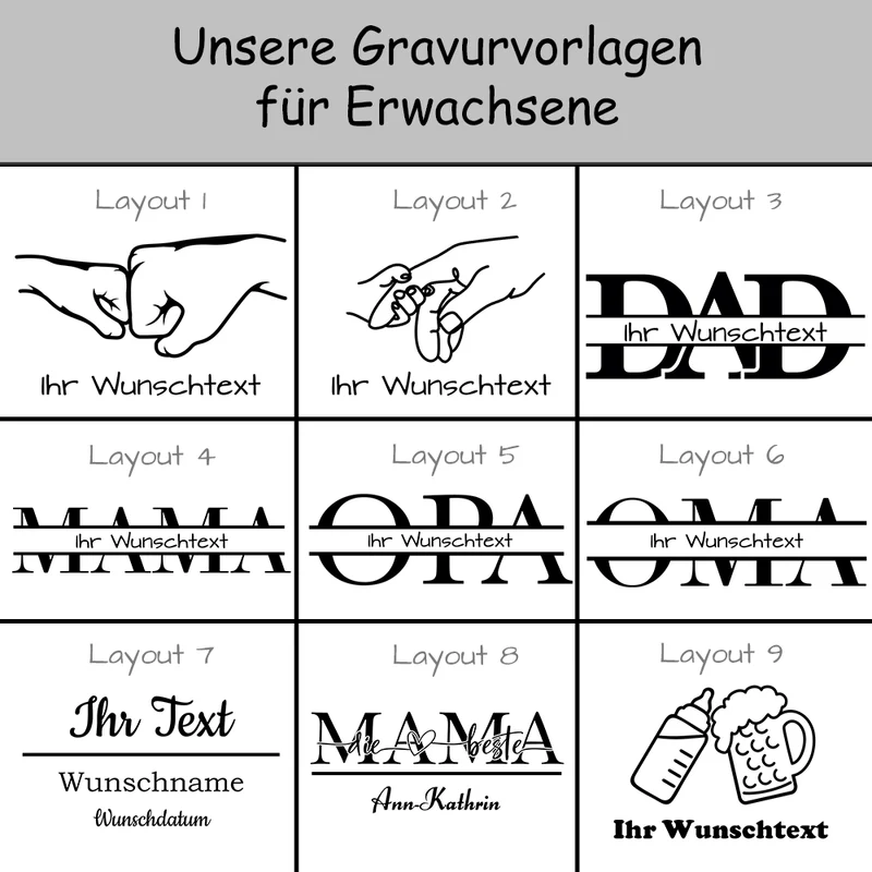 Personalisiertes Frühstücksbrettchen aus FSC®-zertifiziertem Erlenholz für Kinder und Erwachsene