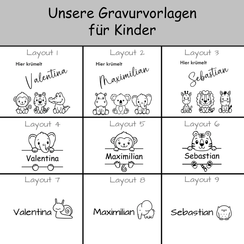 Personalisiertes Frühstücksbrettchen aus FSC®-zertifiziertem Erlenholz für Kinder und Erwachsene