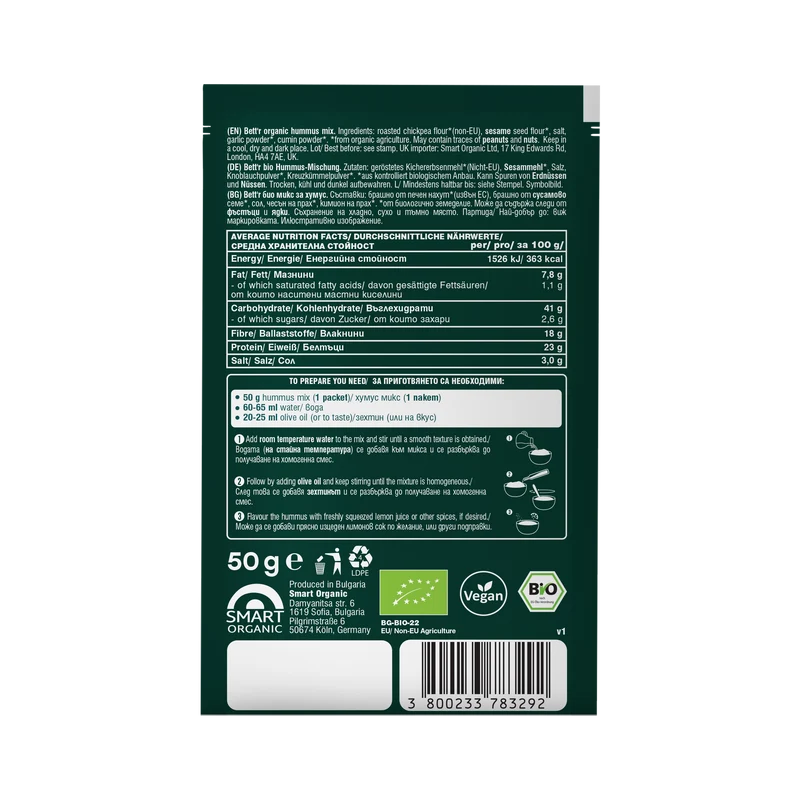 BIO Hummus Mix Sachet