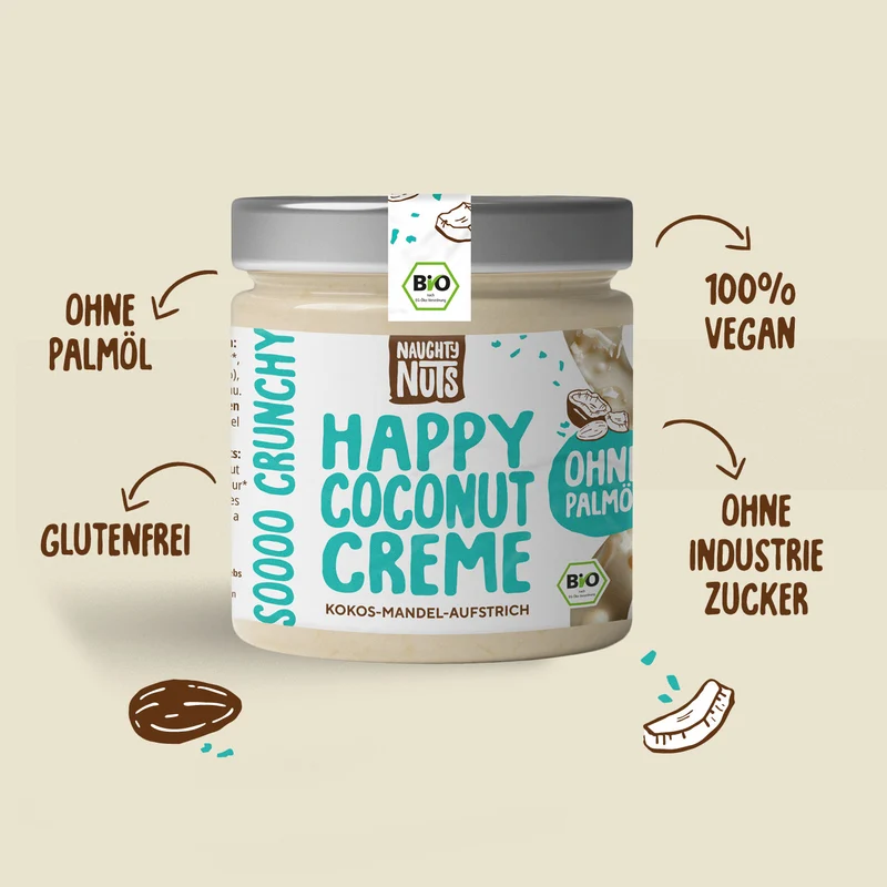 Bio Happy Coconut Creme, Naughty Nuts