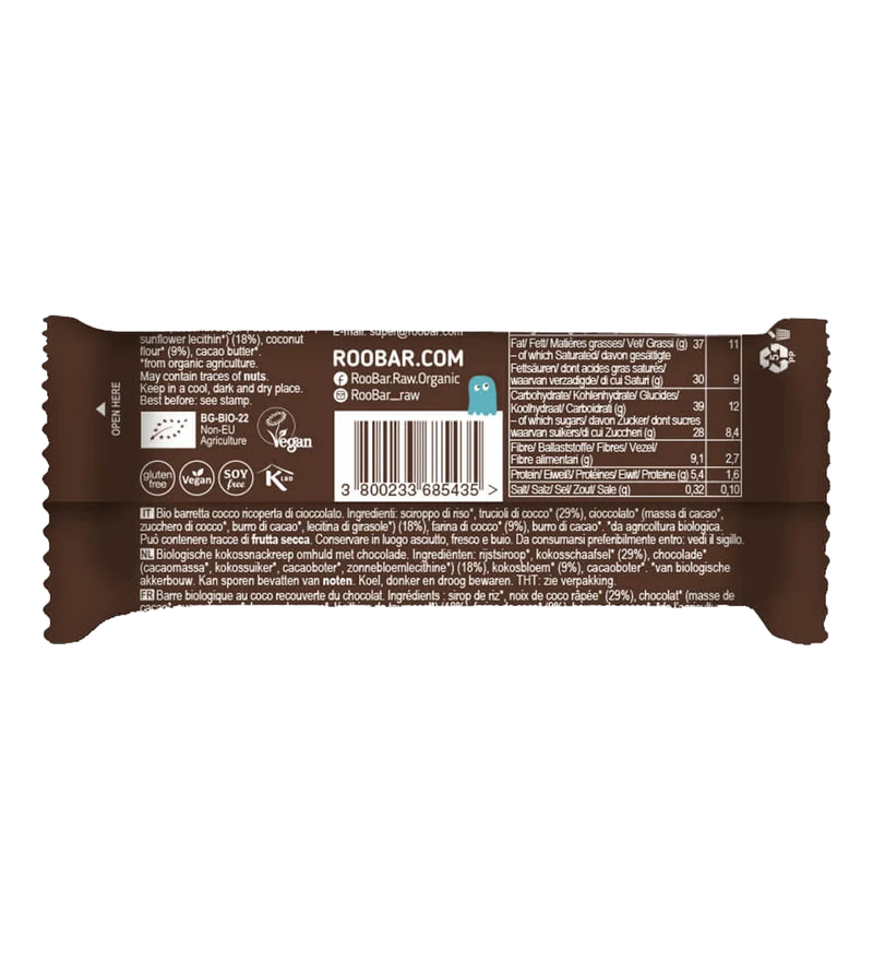 BIO Chocolate Covered Coconut Bar