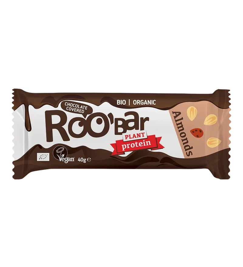 BIO Almond Protein Bar Covered With Chocolate