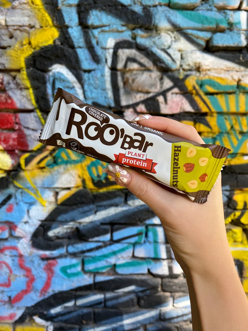 BIO Hazelnut Protein Bar Covered With Chocolate